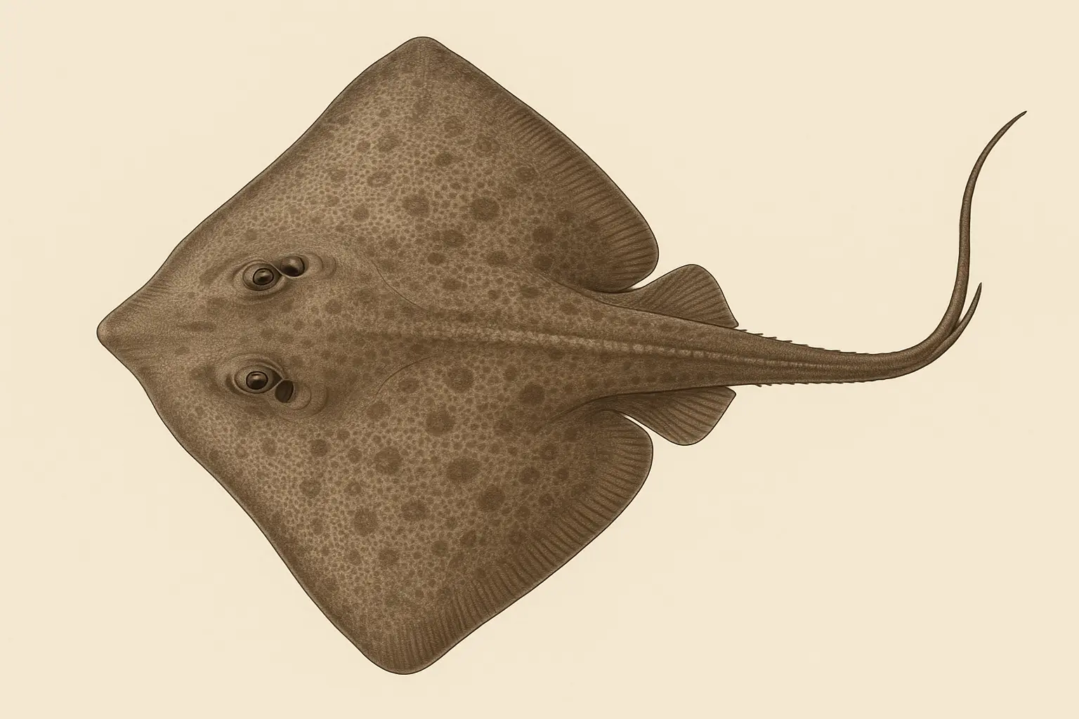 Realistic and detailed stingray tattoo designs