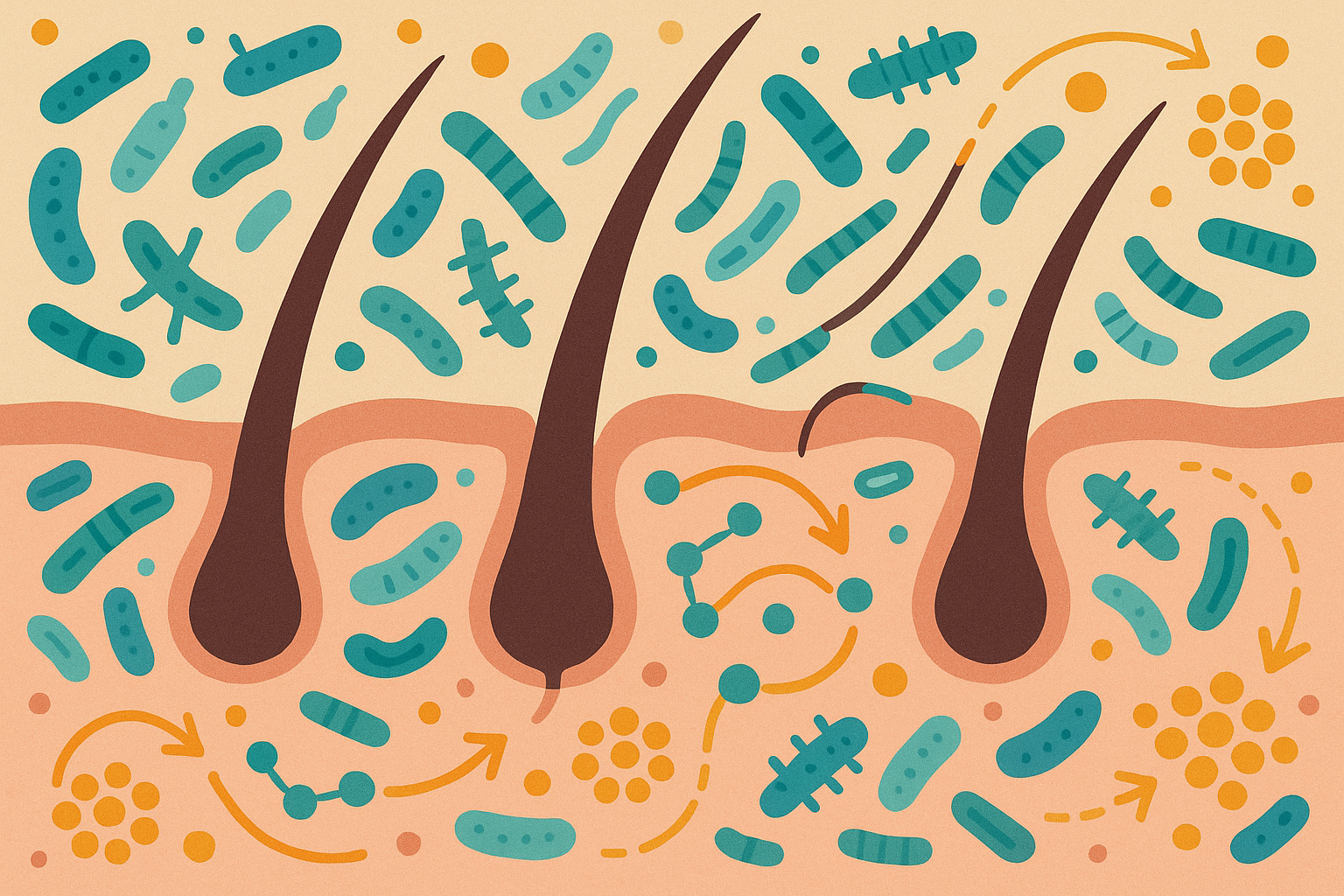 Scalp microbiome ecosystem