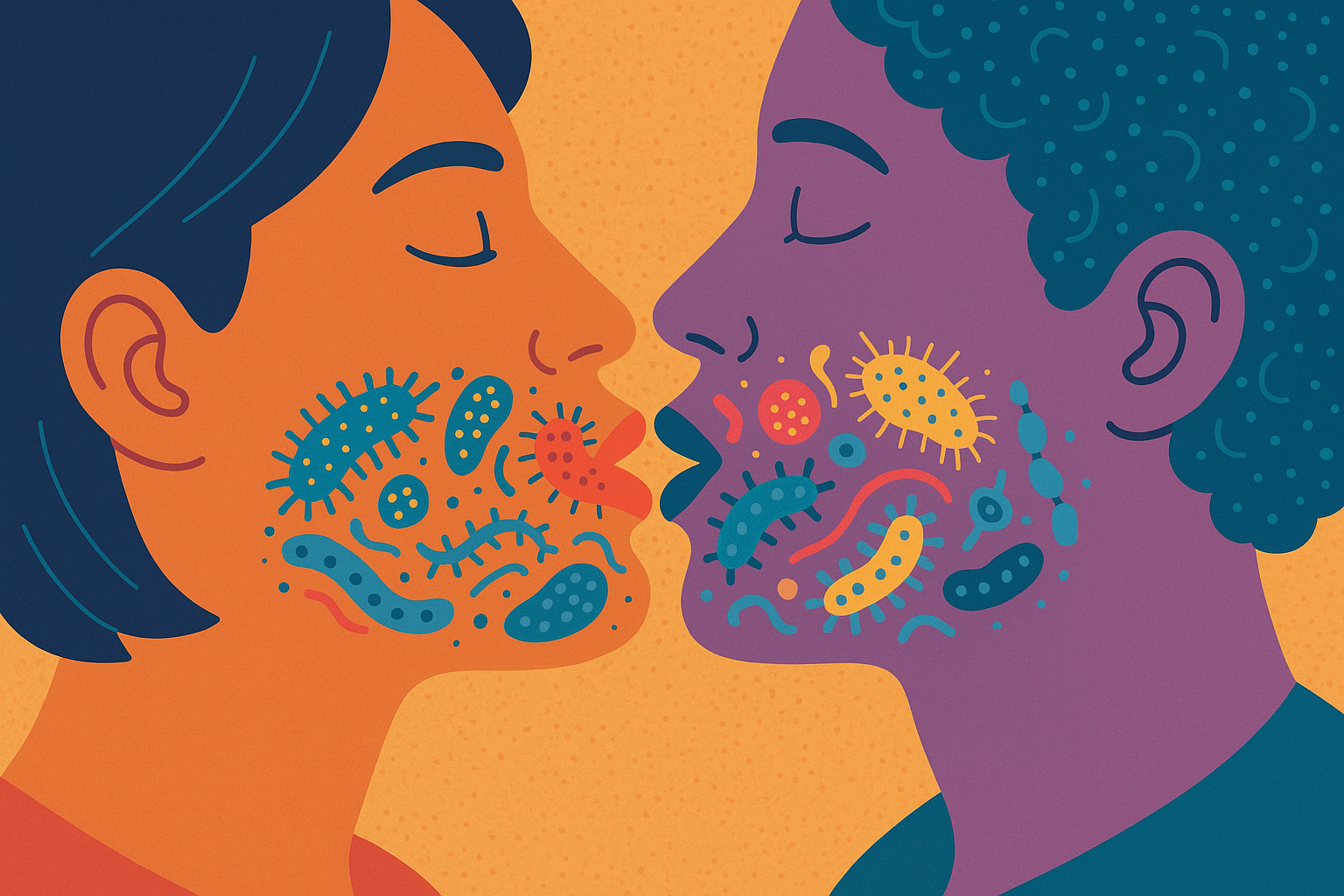 Immune system benefits of kissing