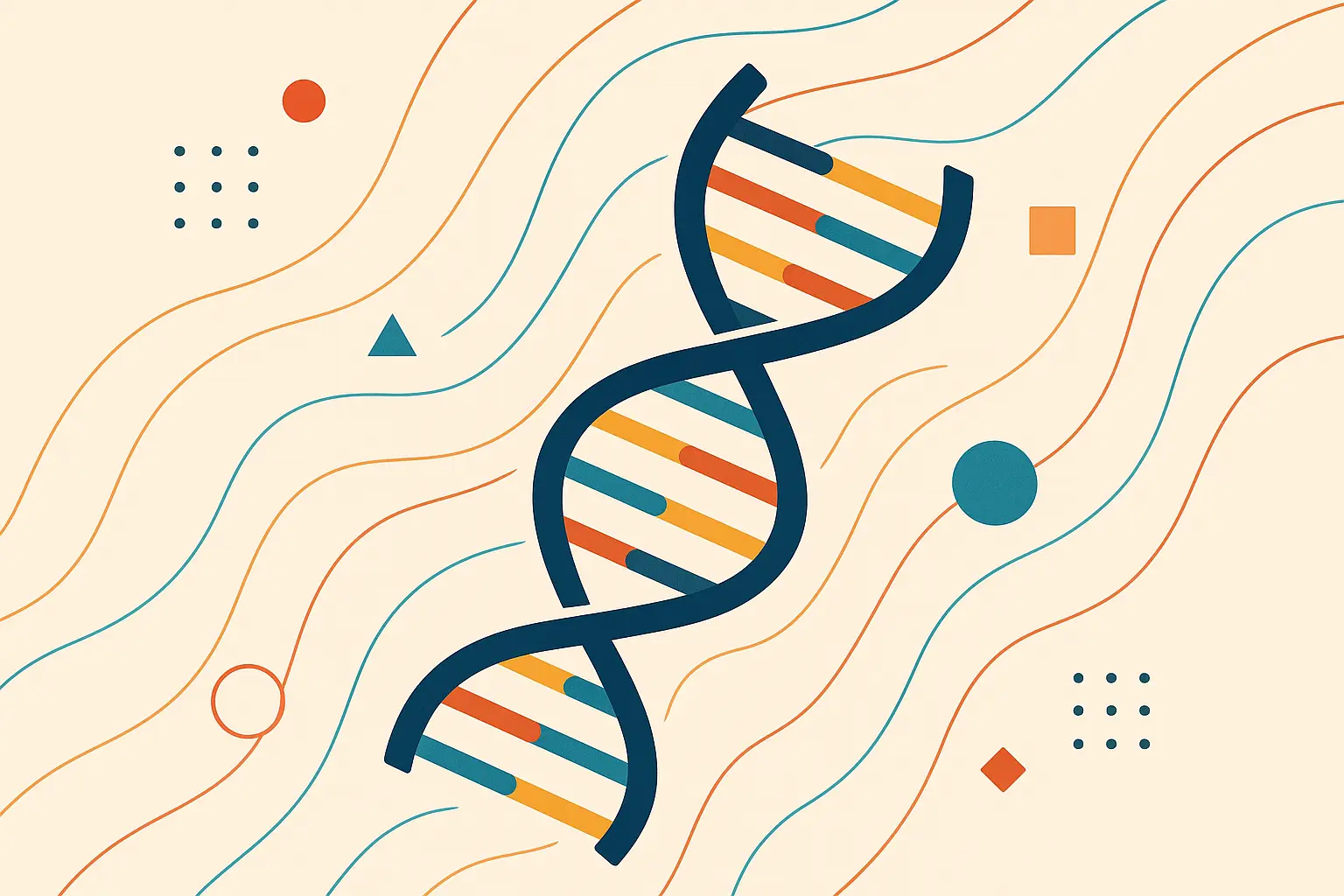 DNA helix couple tattoo design