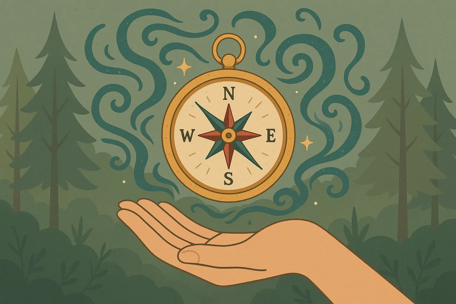 Group of friends laughing around campfire