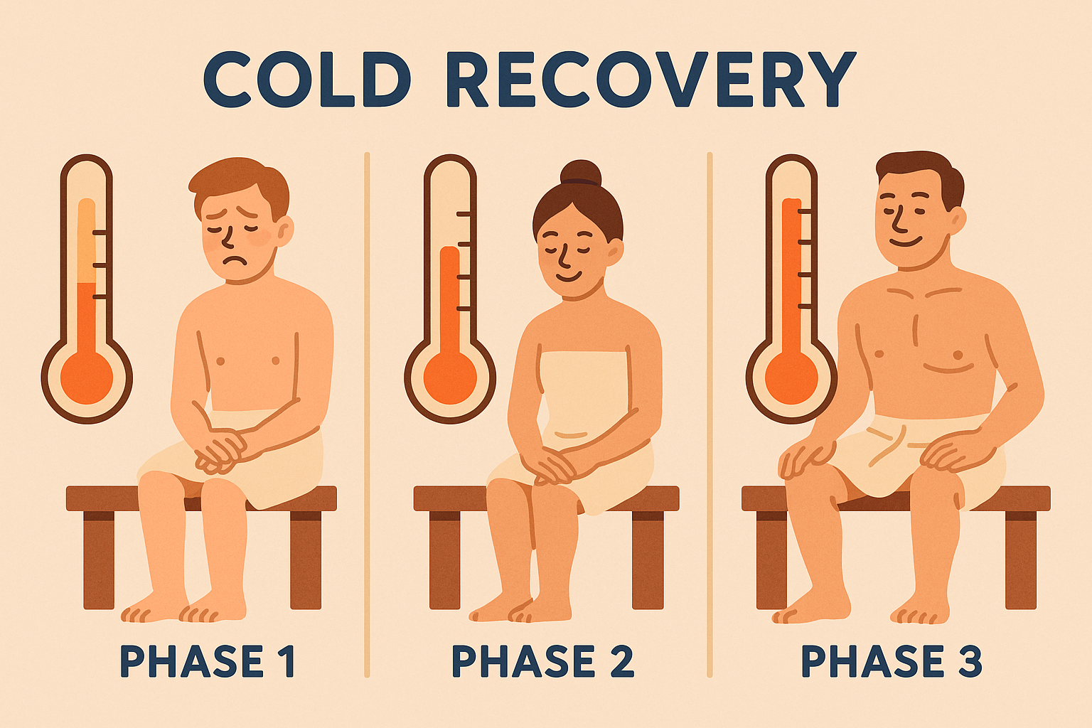 Step-by-step sauna recovery protocol