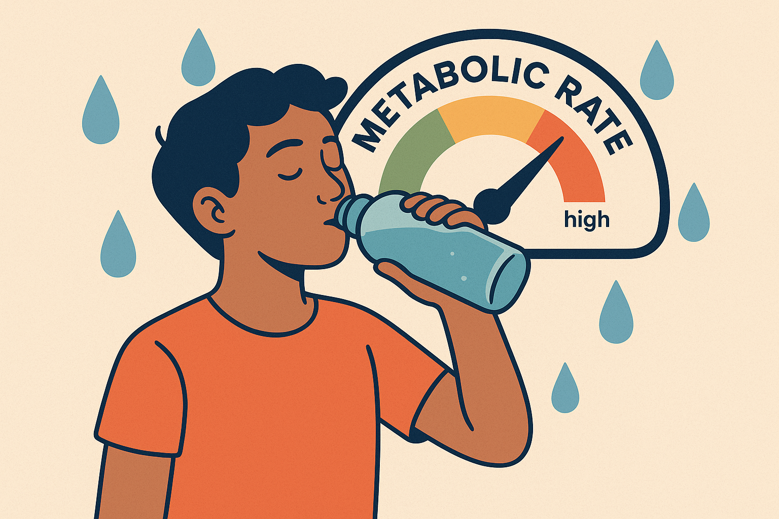 Dehydration effects on metabolism chart