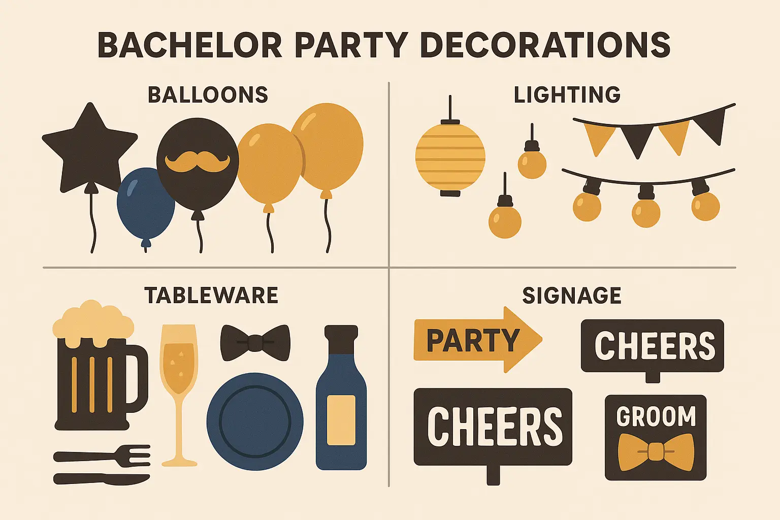 Comparison chart of decoration effectiveness