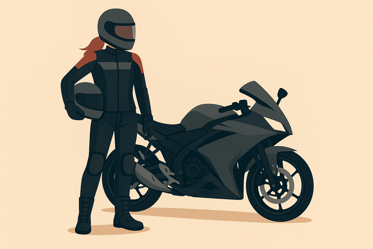 Women's motorcycle pants with scientific design features