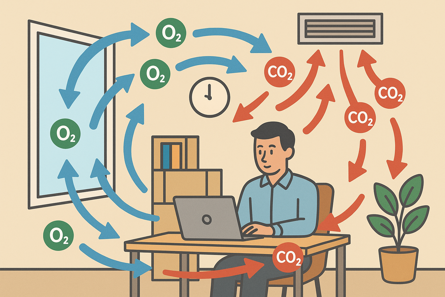 Air quality impact on sitting metabolism