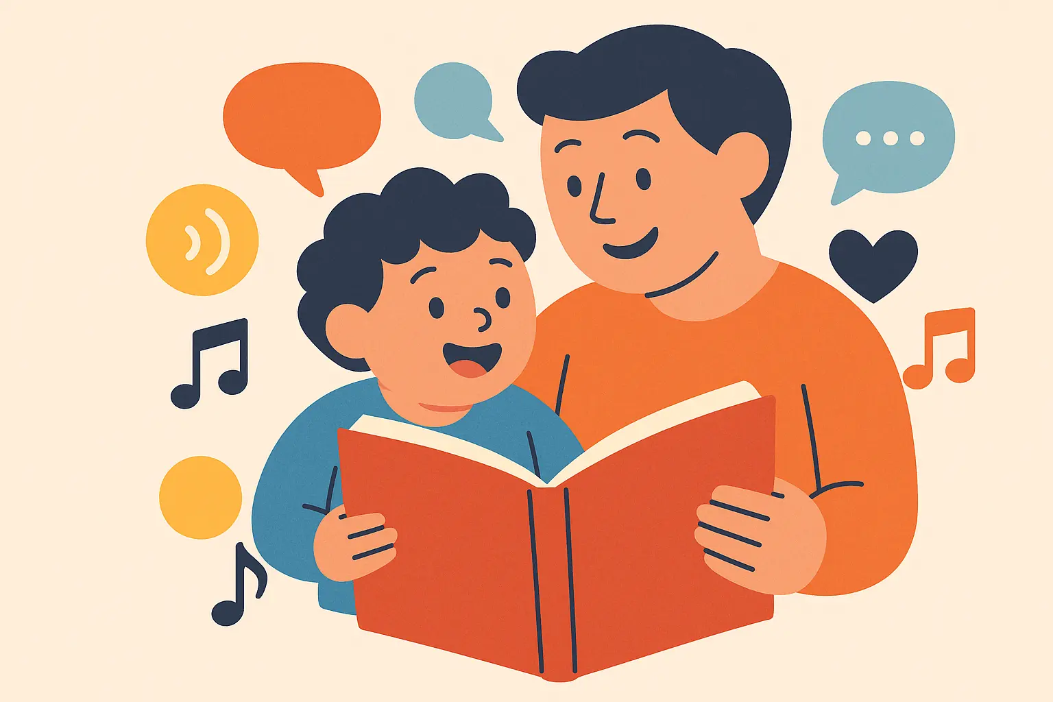 Children reading Halloween stories together