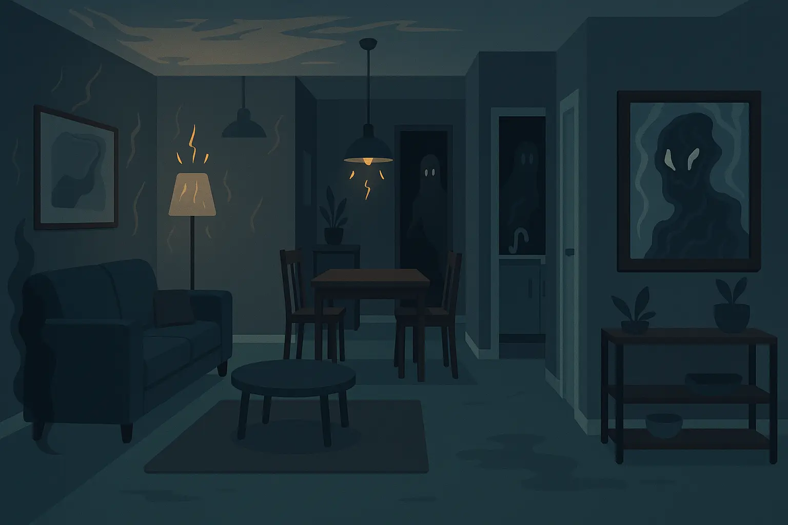 Contemporary psychological ghost stories that blur supernatural and mental breakdown