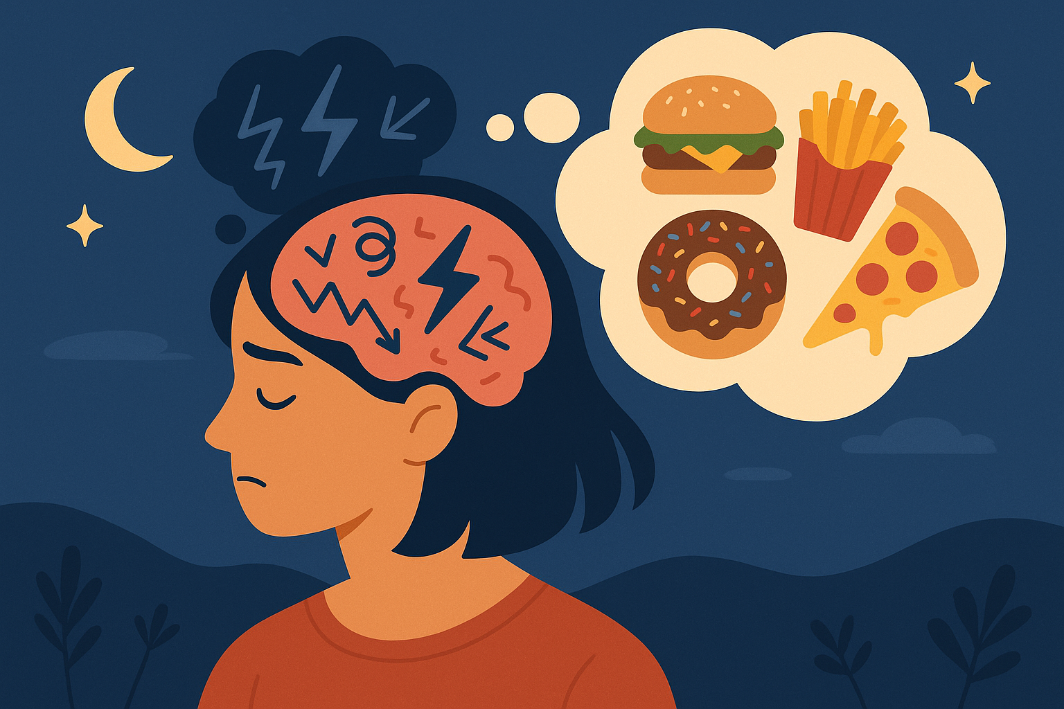 Psychology behind evening junk food cravings