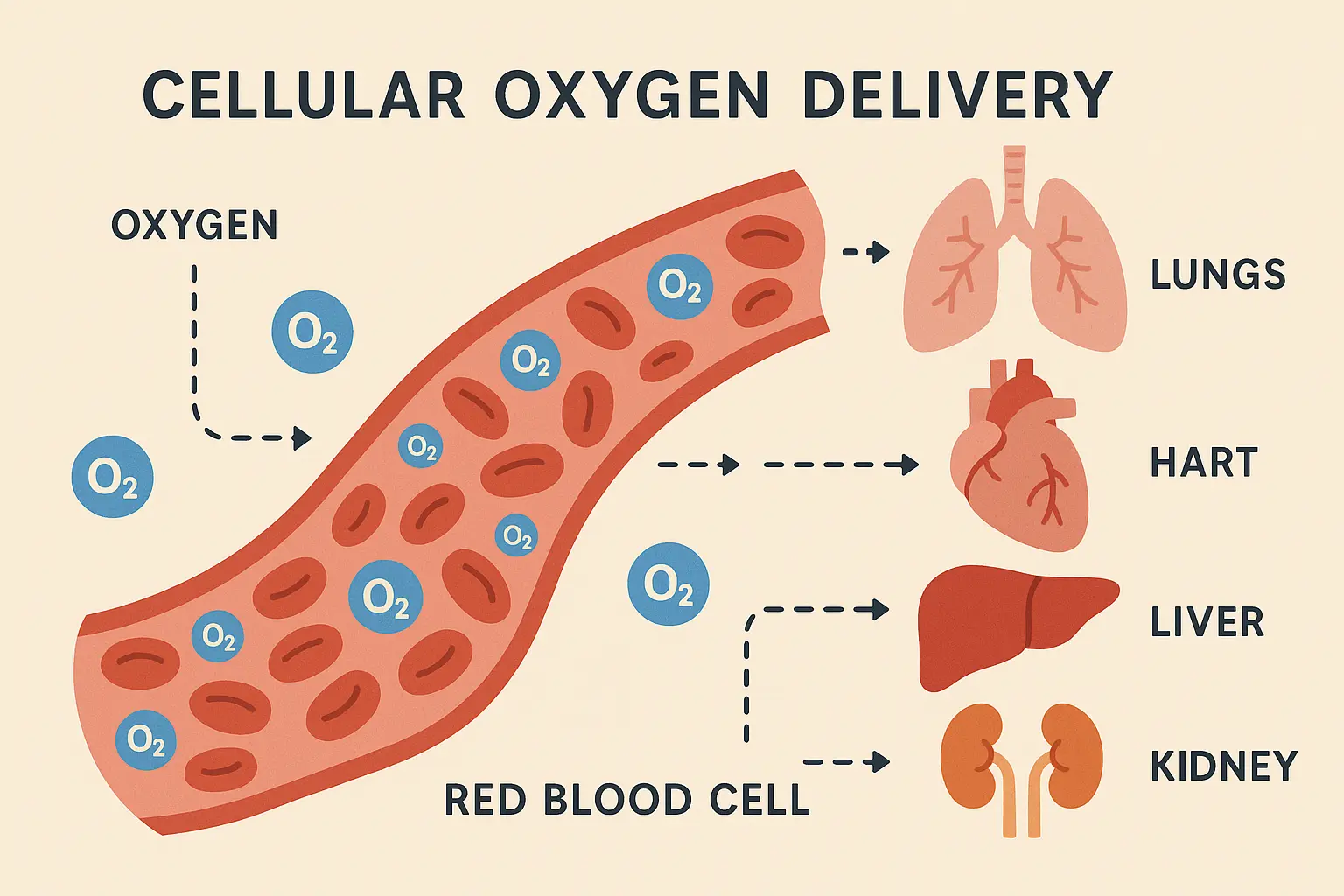 Cellular oxygen delivery system