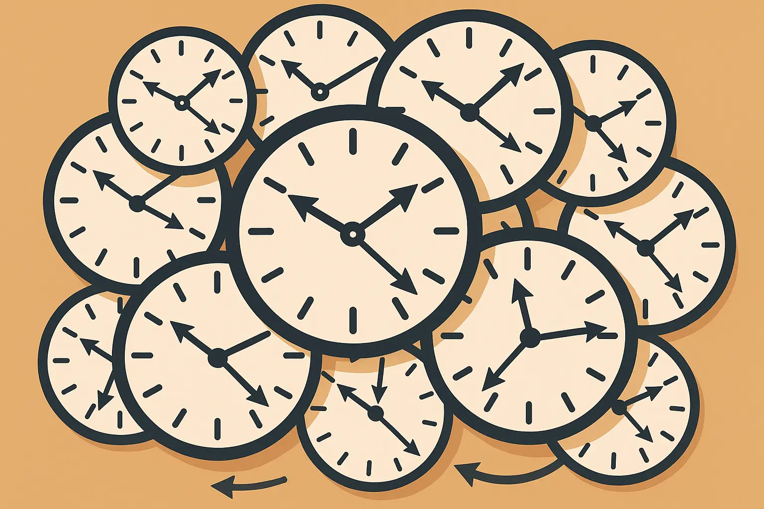 Temporal paradox visualization with recursive loops