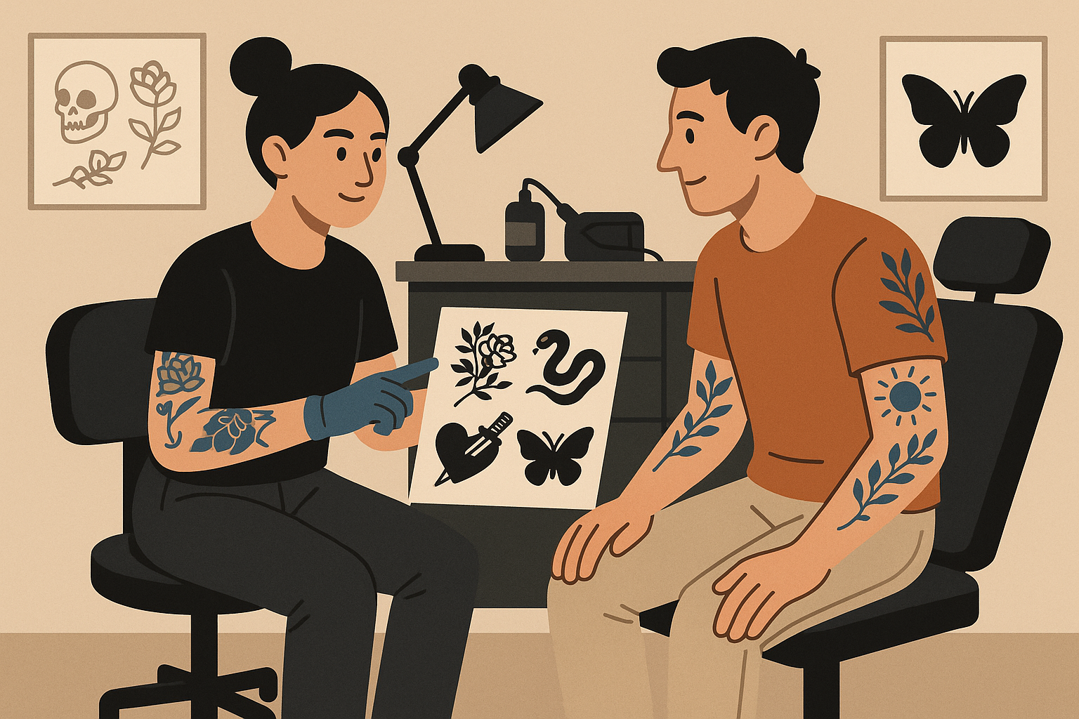 Professional tattoo design specifications