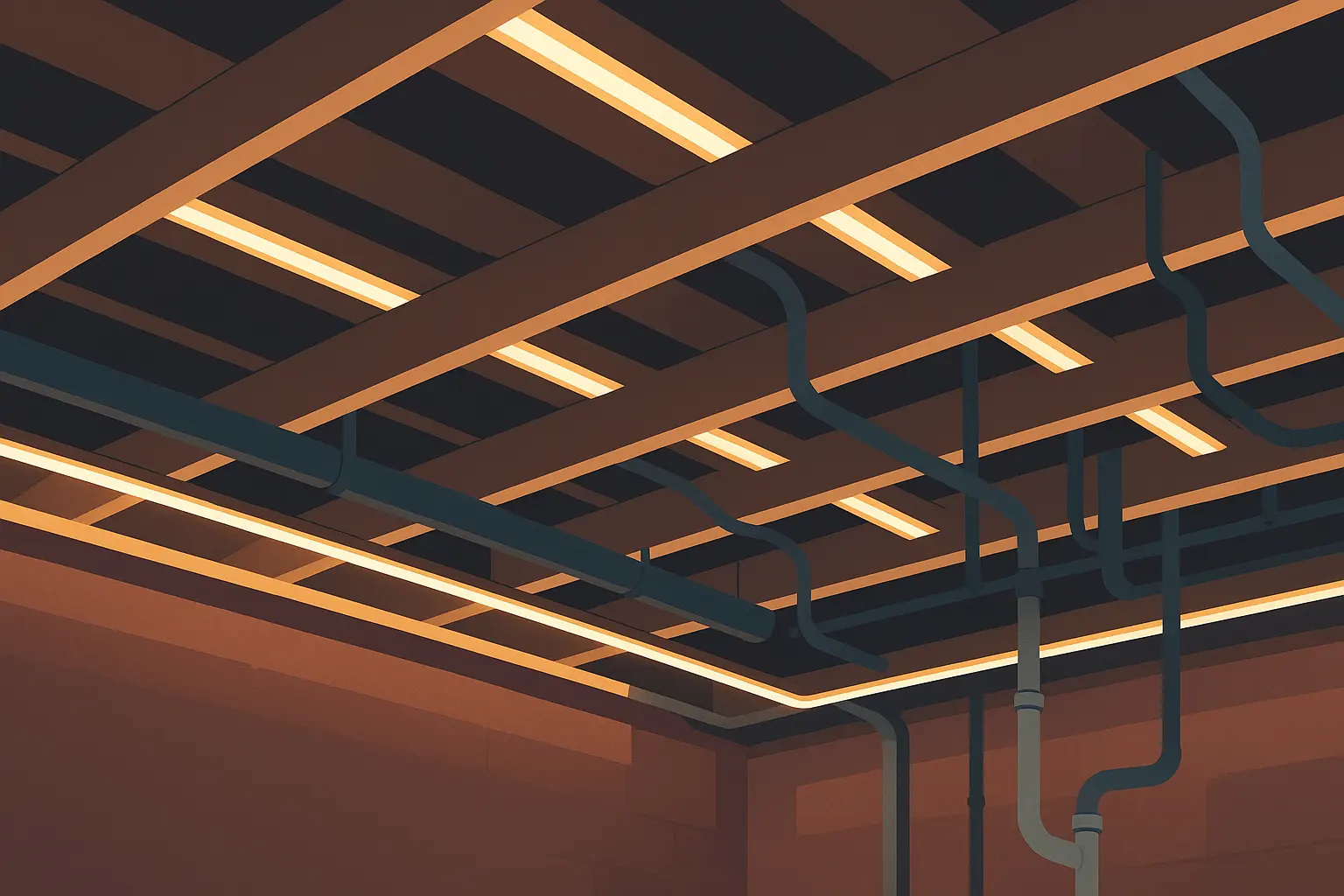 LED strip integration with exposed elements