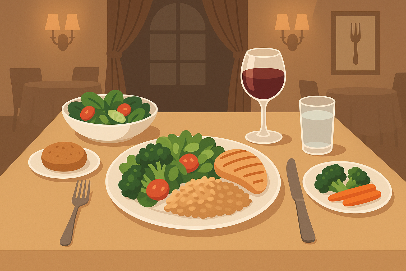 Restaurant dining strategies for calorie control