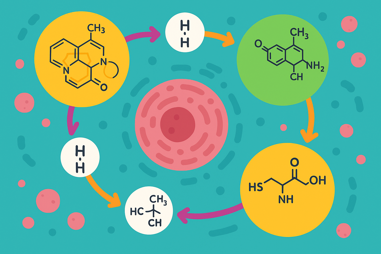 Methylation cycle pathway diagram