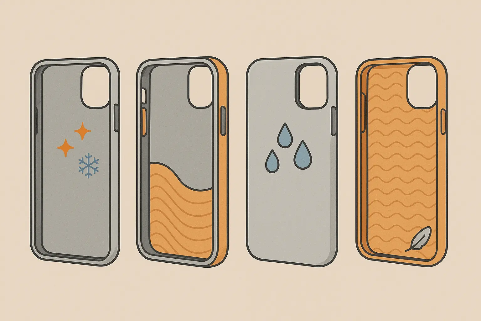 Phone case material comparison and construction quality