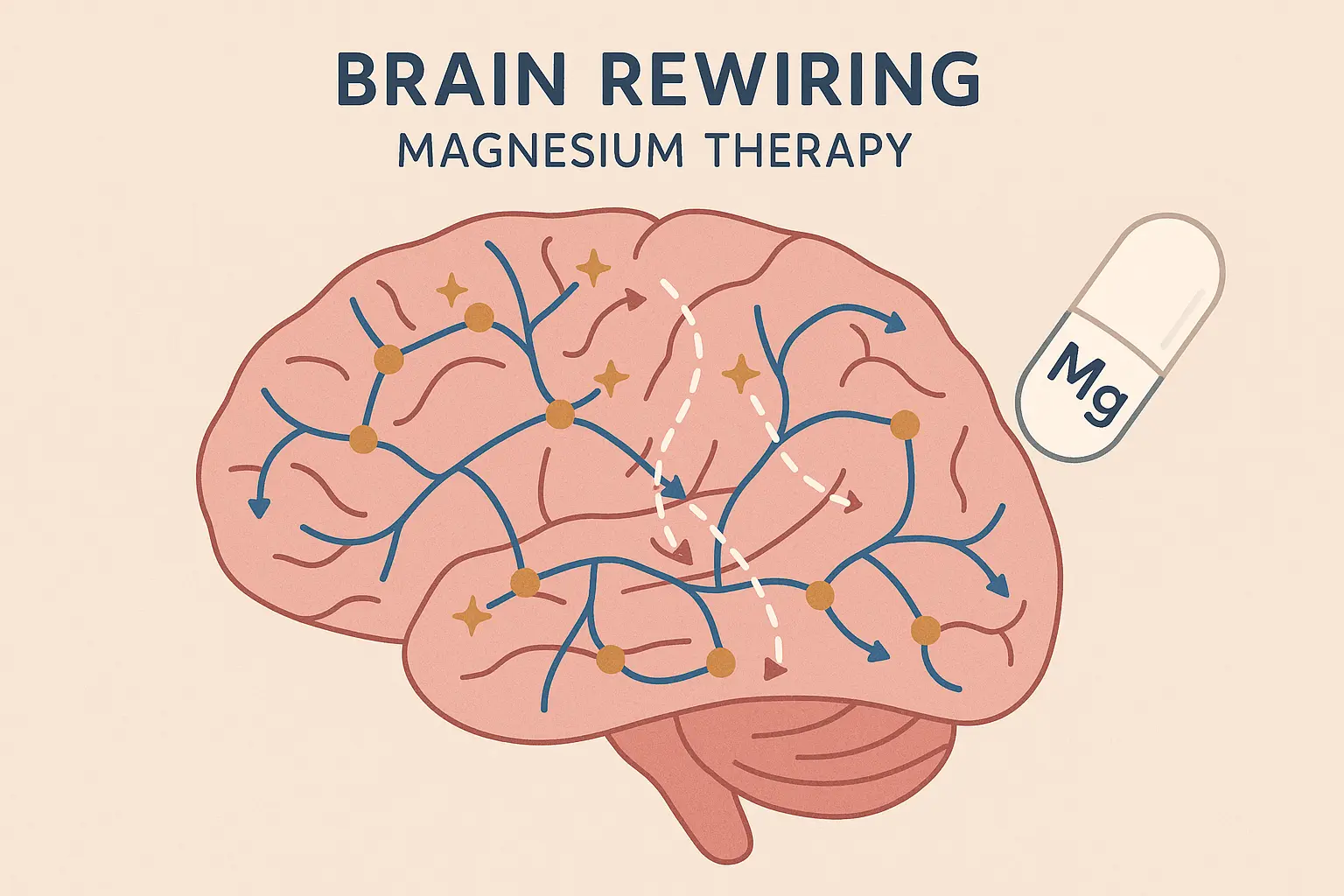 Brain neuroplasticity changes from IV magnesium