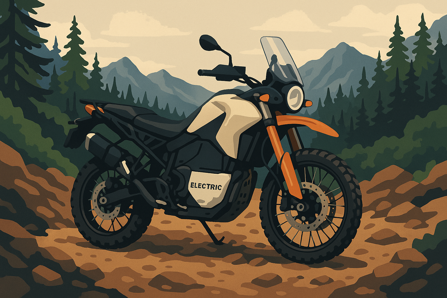 Electric motorcycle adventure and off-road capability