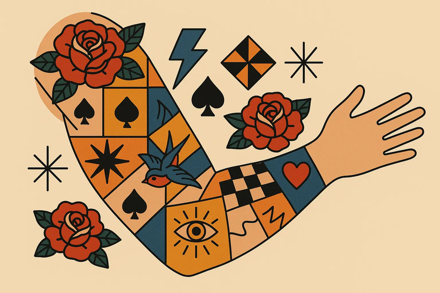 25 Stunning Patchwork Tattoo Sleeve Ideas That Actually Work