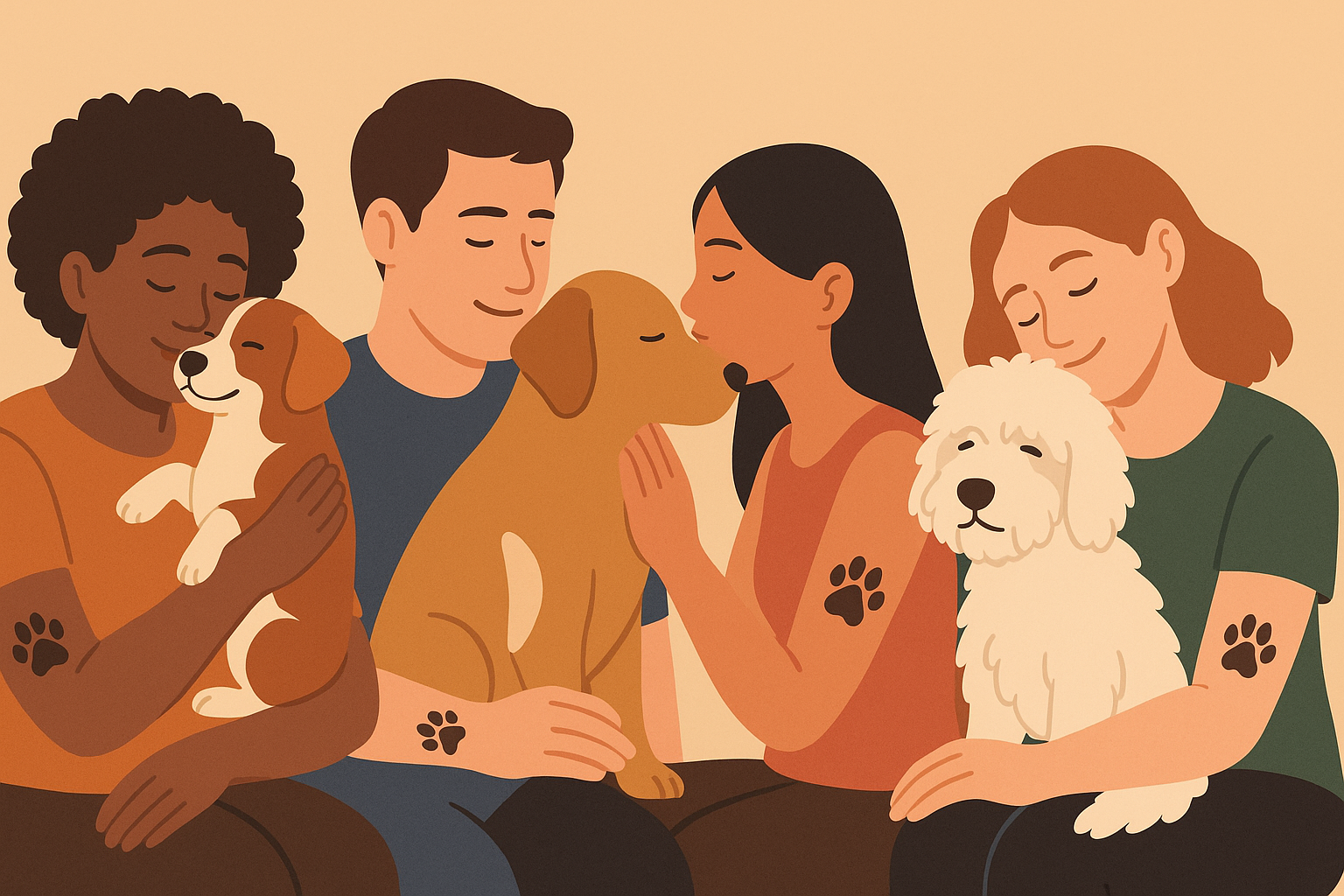 Emotional significance of dog paw tattoos