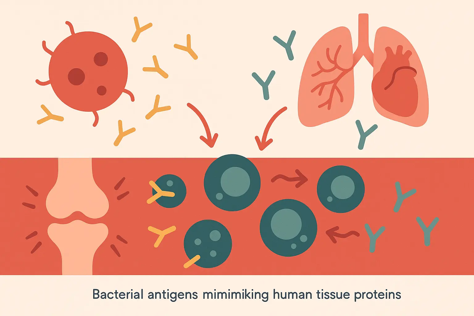 SIBO autoimmune reactions and molecular mimicry