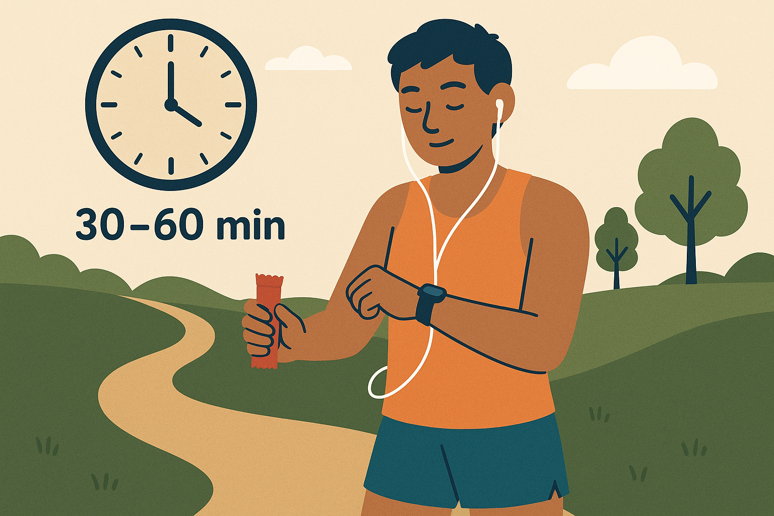 Pre-run meal timing guide