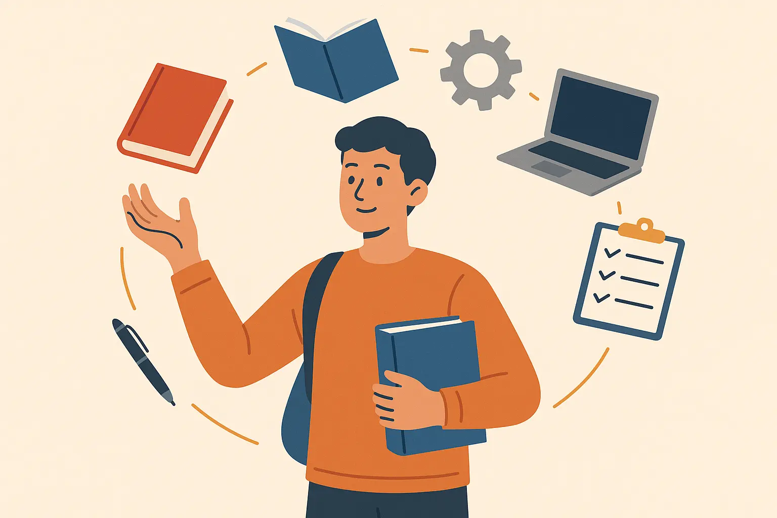 Working student balancing finances and studies