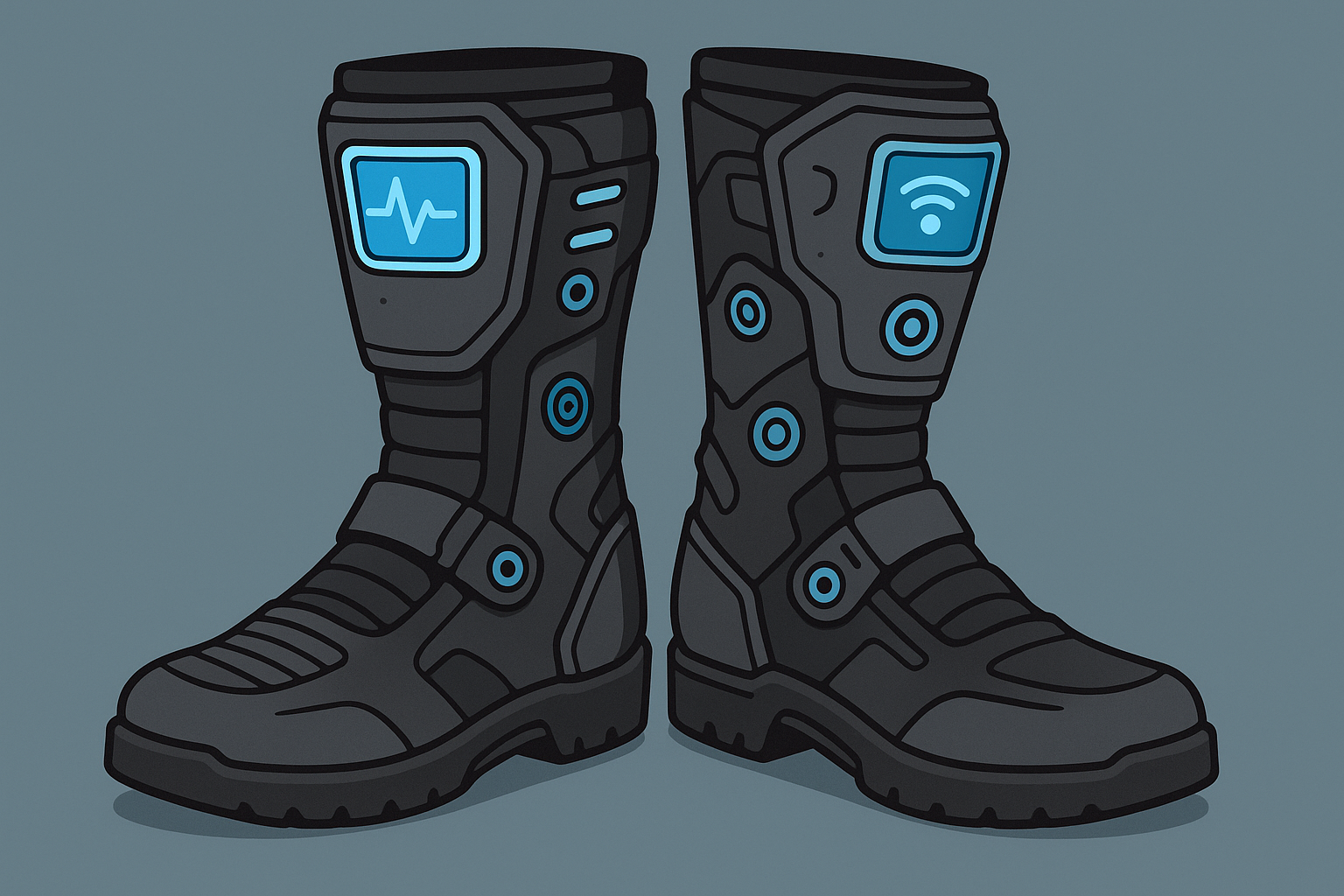 Digital integration in smart motorcycle footwear