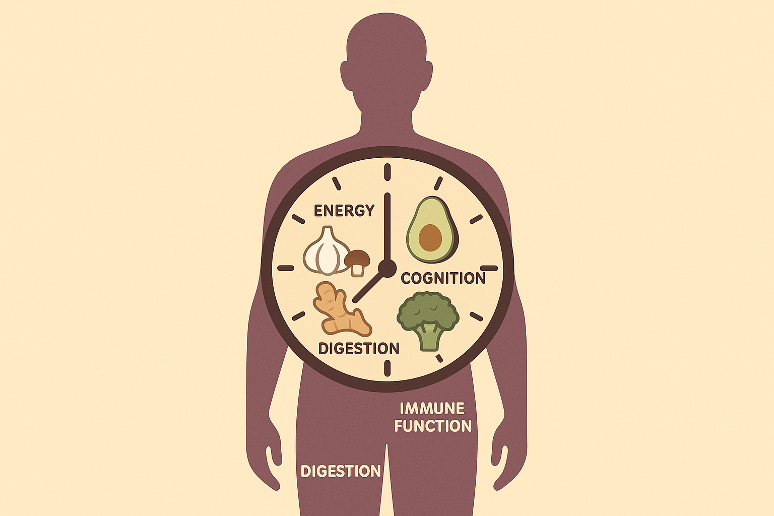 Body clock and candida diet timing