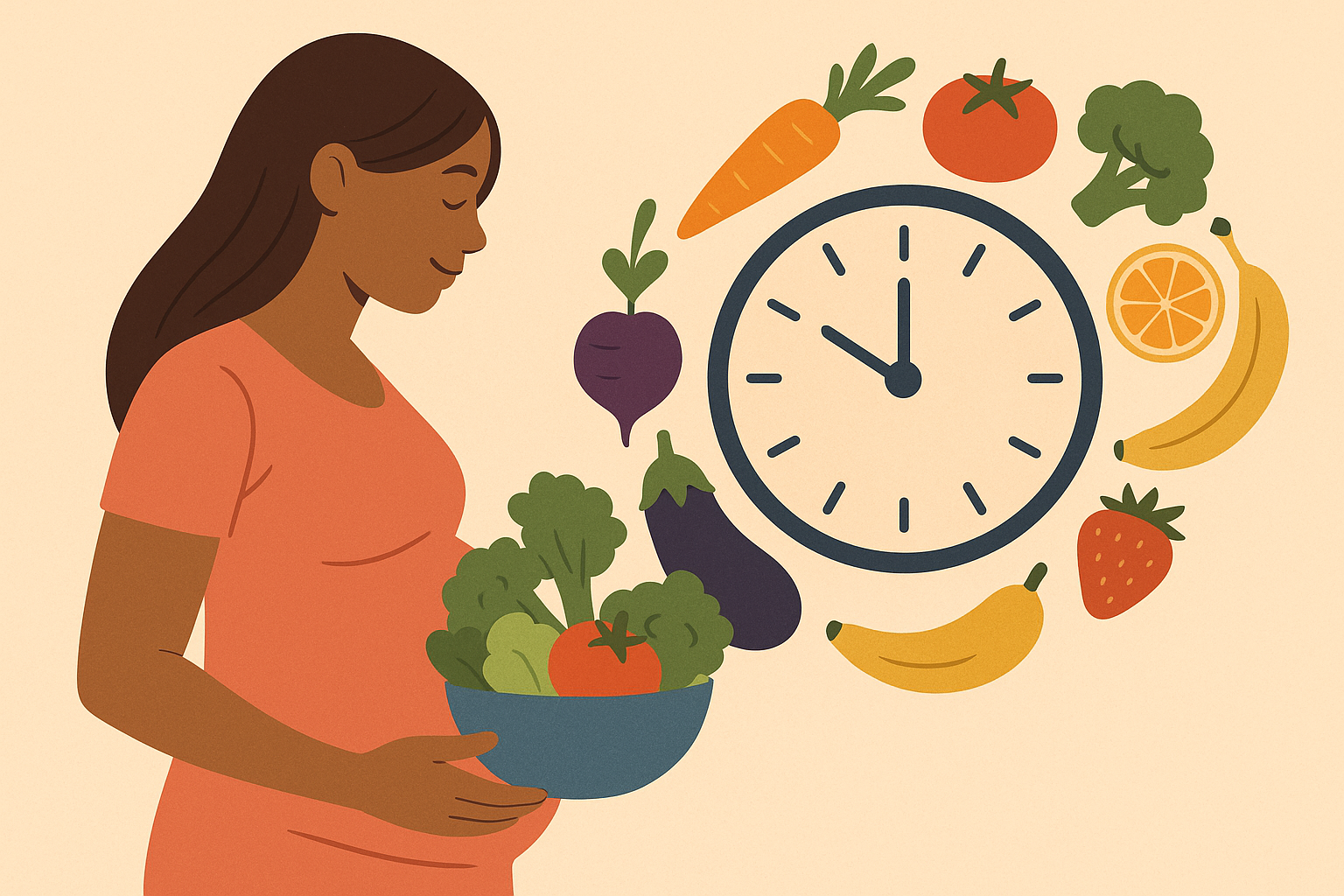 Pregnancy nutrition timing chart