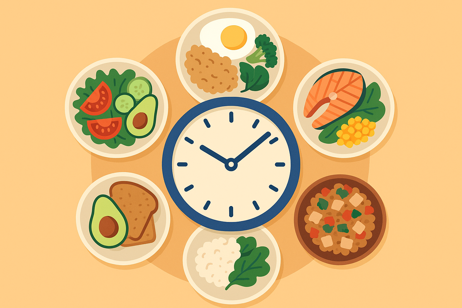 Body clock and meal timing