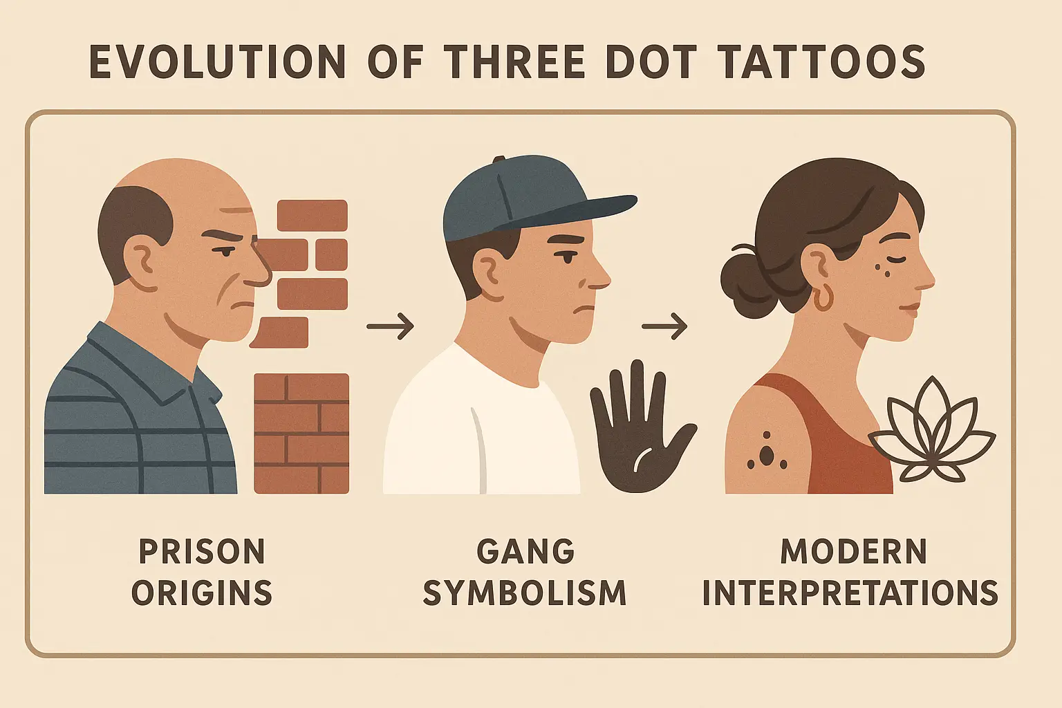 Three dot tattoo cultural journey