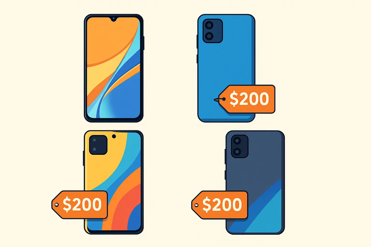 Ultra-budget Android phones under $200