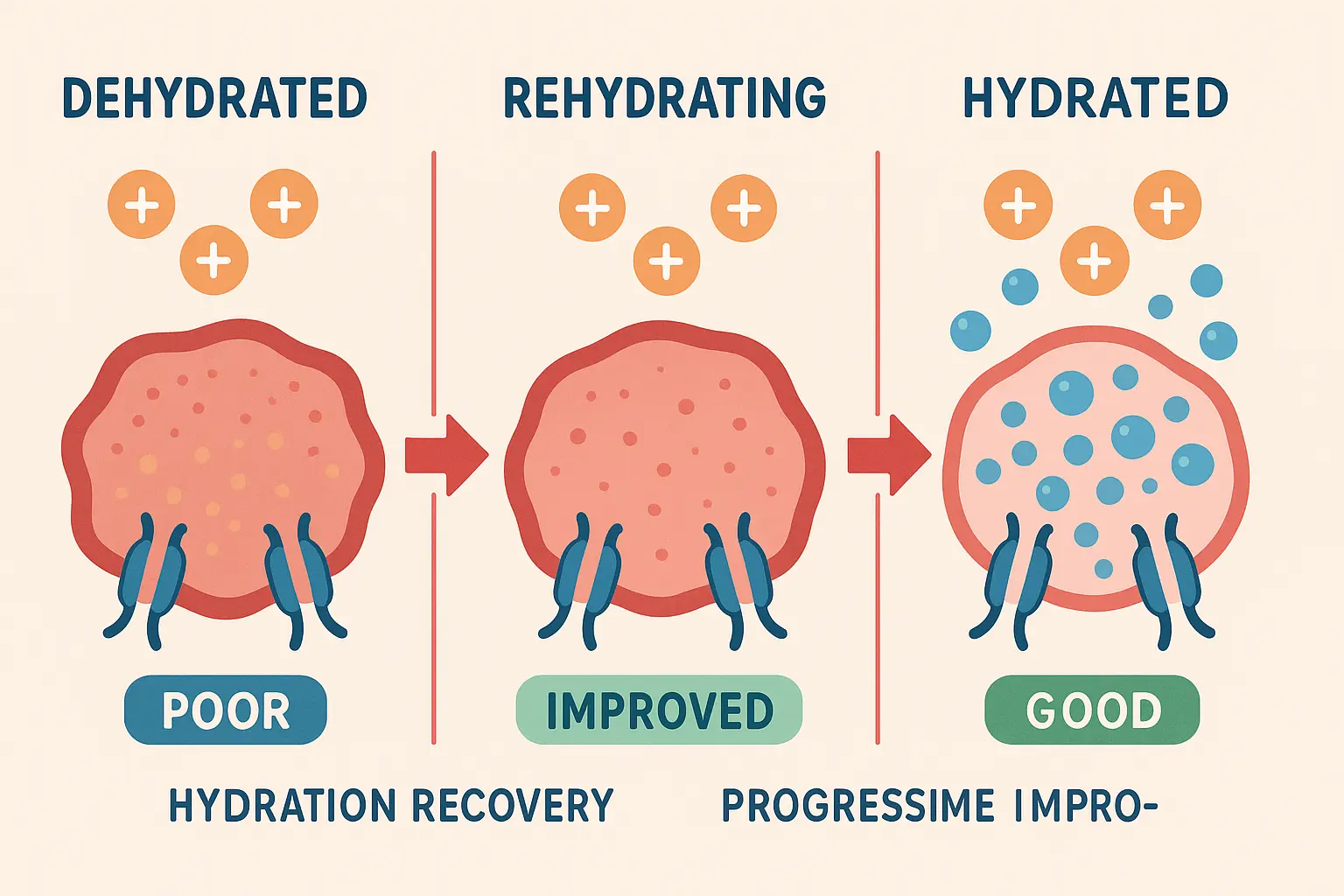 Three-phase hydration recovery protocol