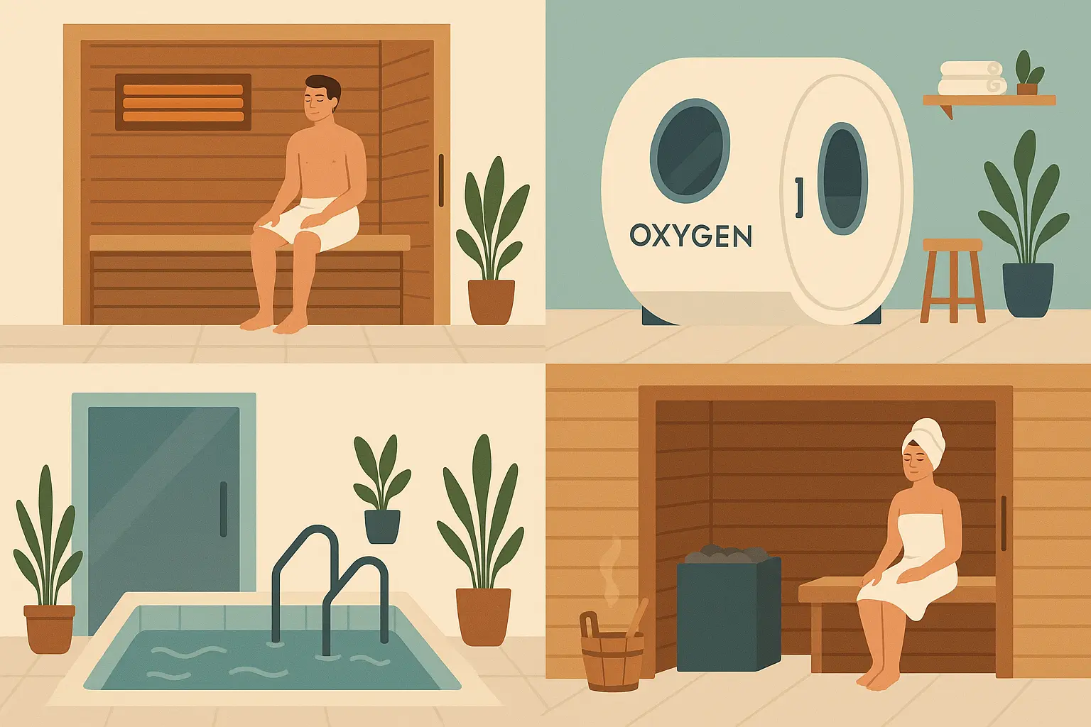 Modern longevity spa facility
