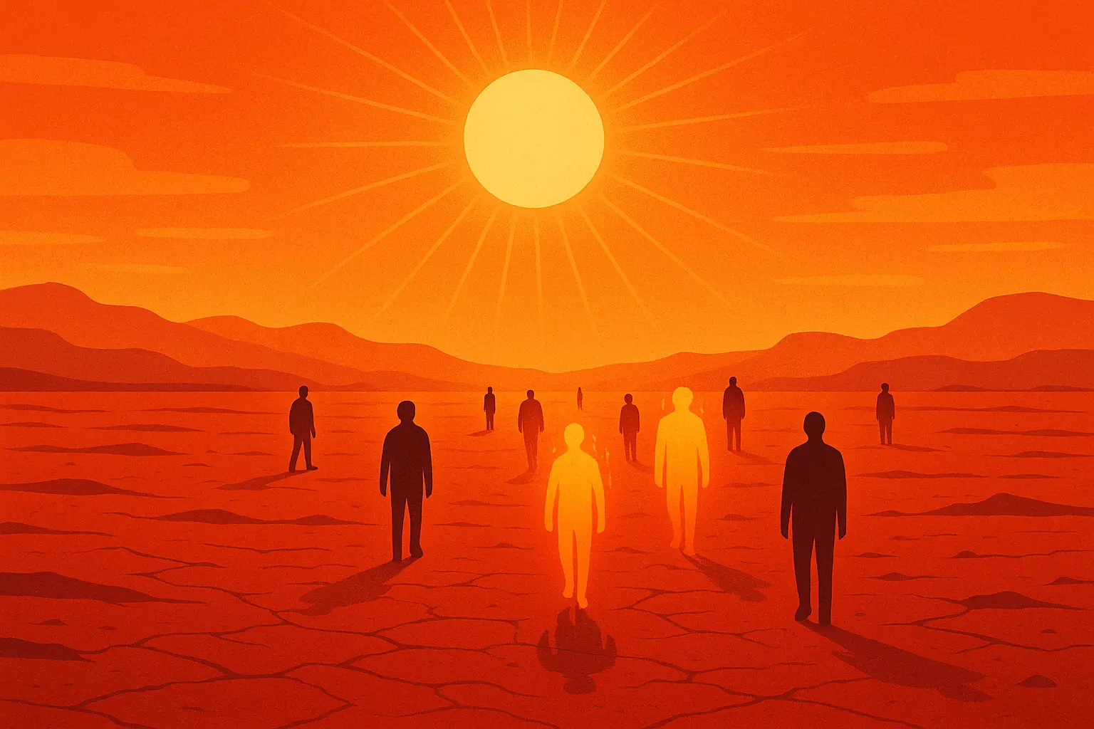 Extreme heatwave effects on urban landscape