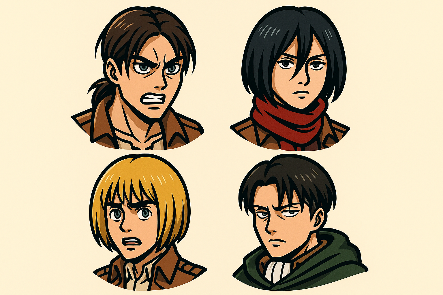 Attack on Titan character tattoo designs