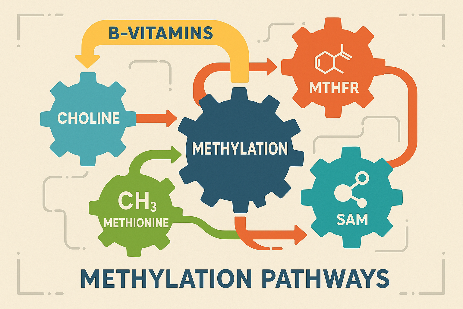 Methylation pathways and biochemical optimization