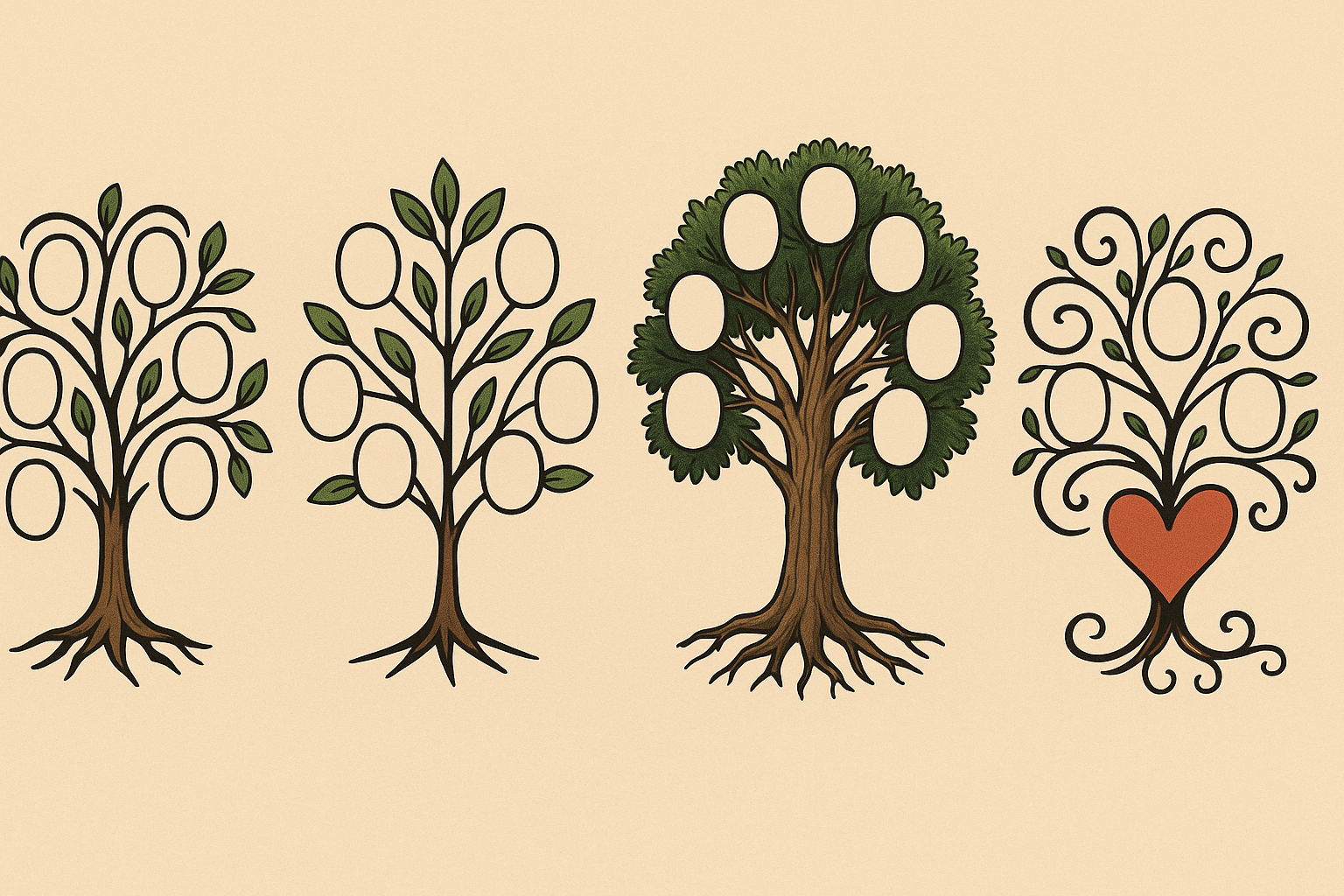 Family tree tattoo design comparison analysis