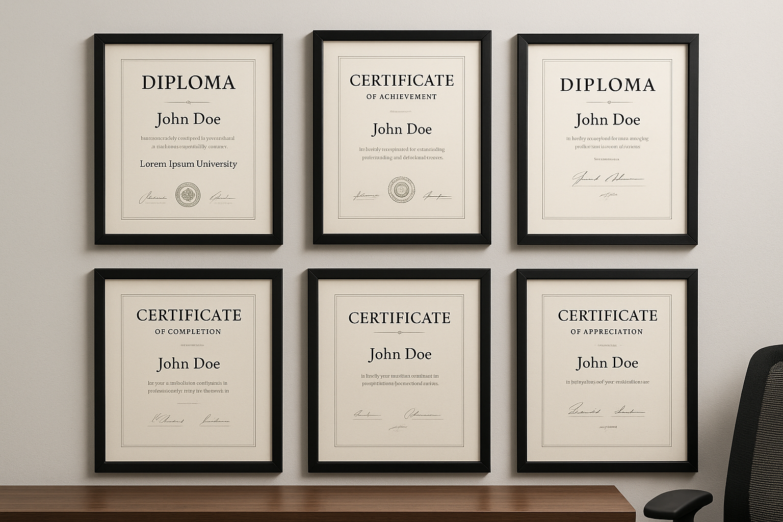 Professional credibility documentation and ValidGrad services