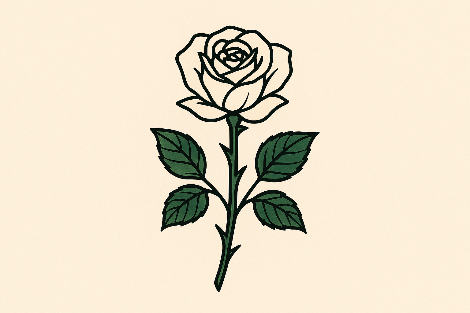 Classic rose chest tattoo design showing detailed petals and placement