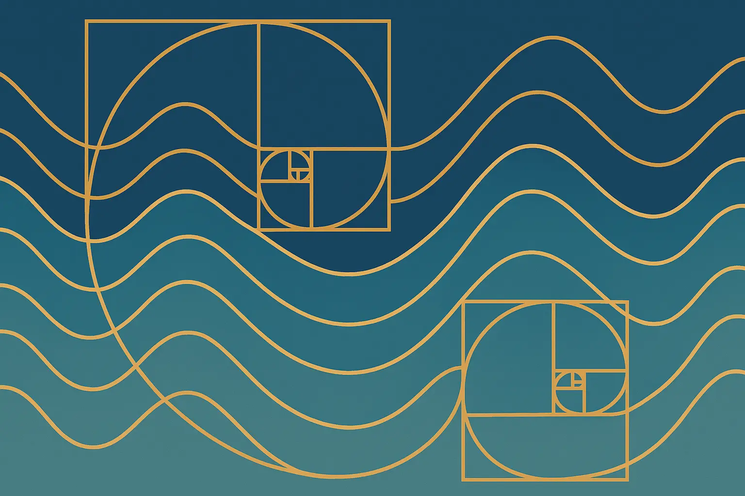 Mathematical principles in wave tattoo design