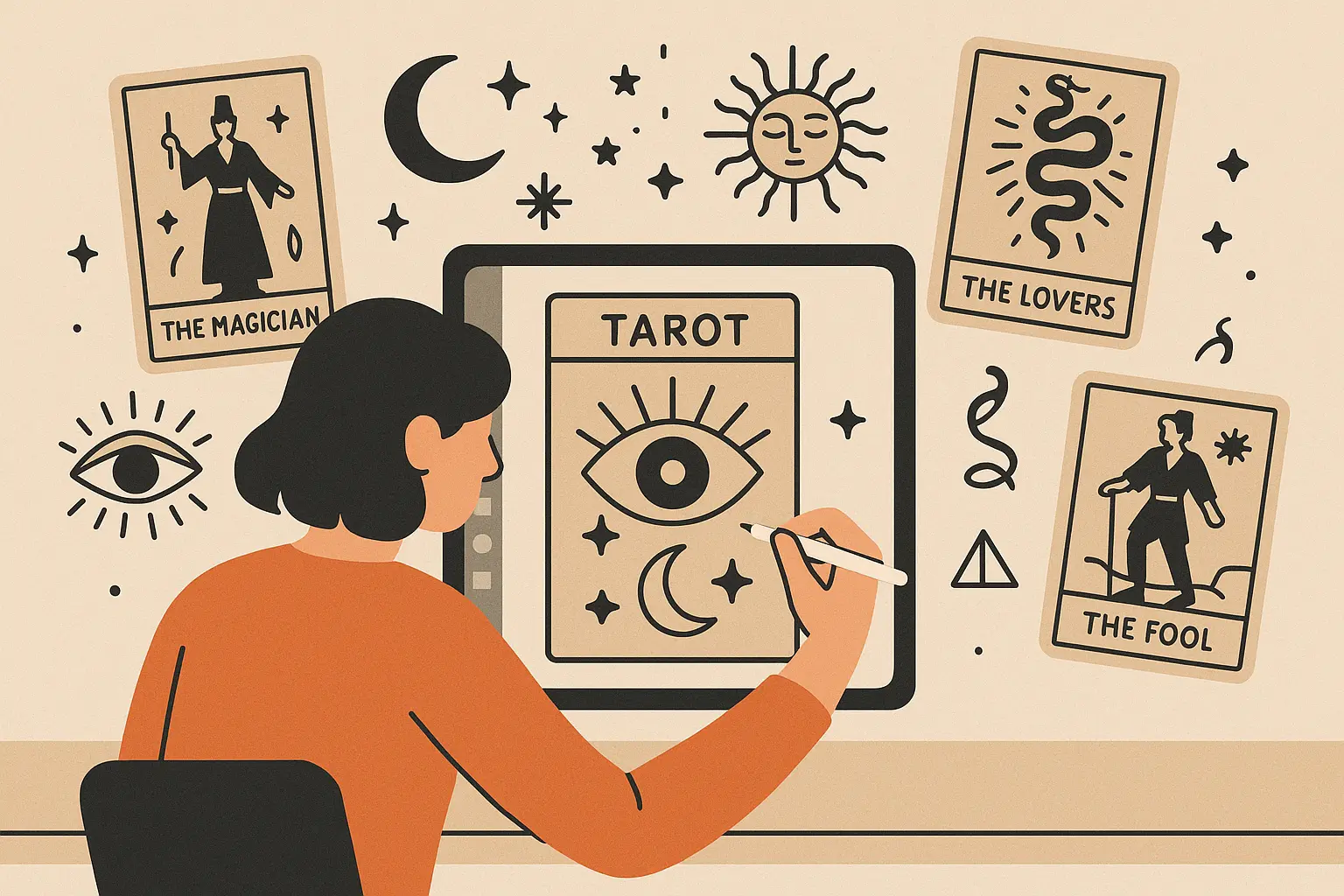 AI-powered tarot tattoo design generation