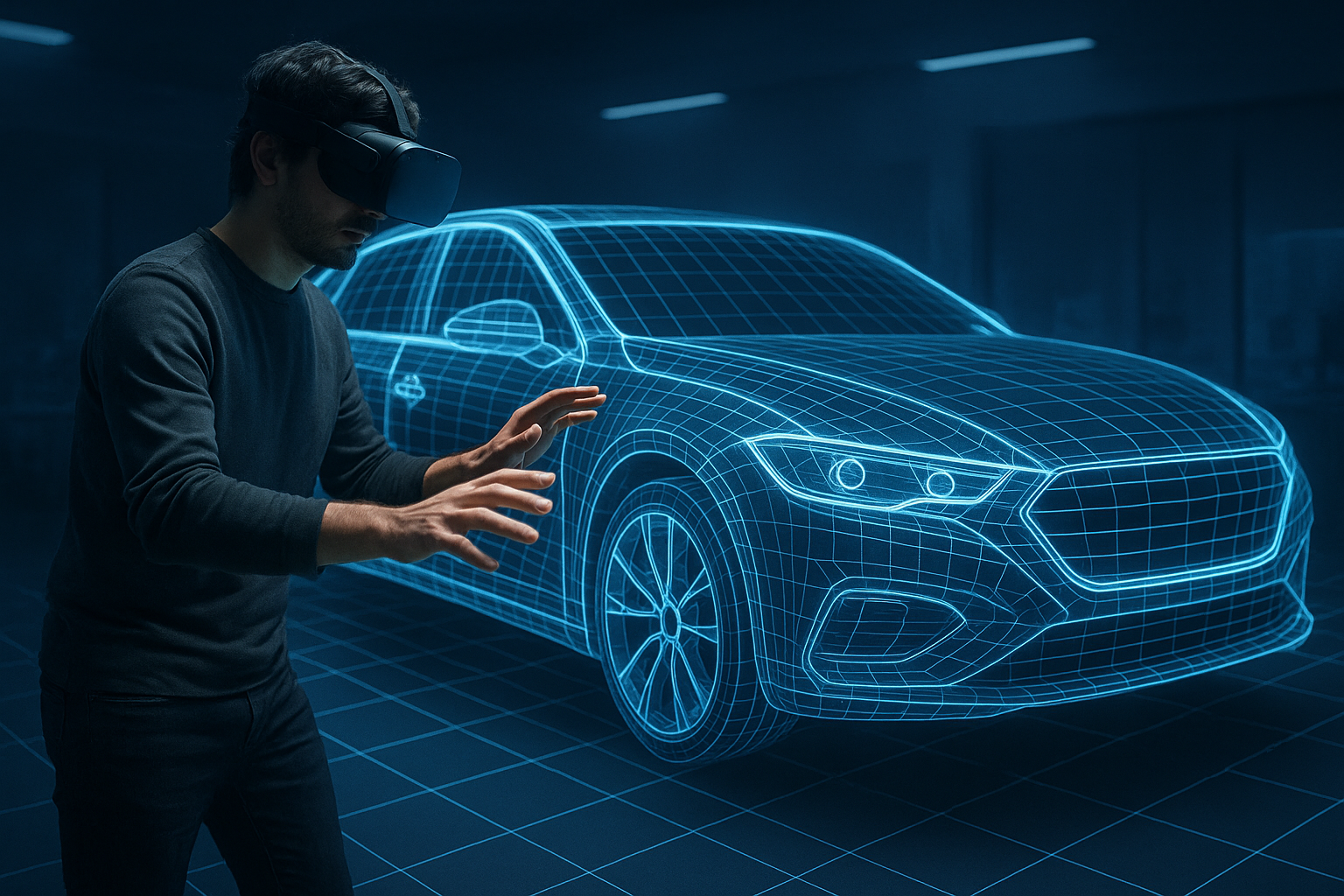 Virtual reality automotive design workspace