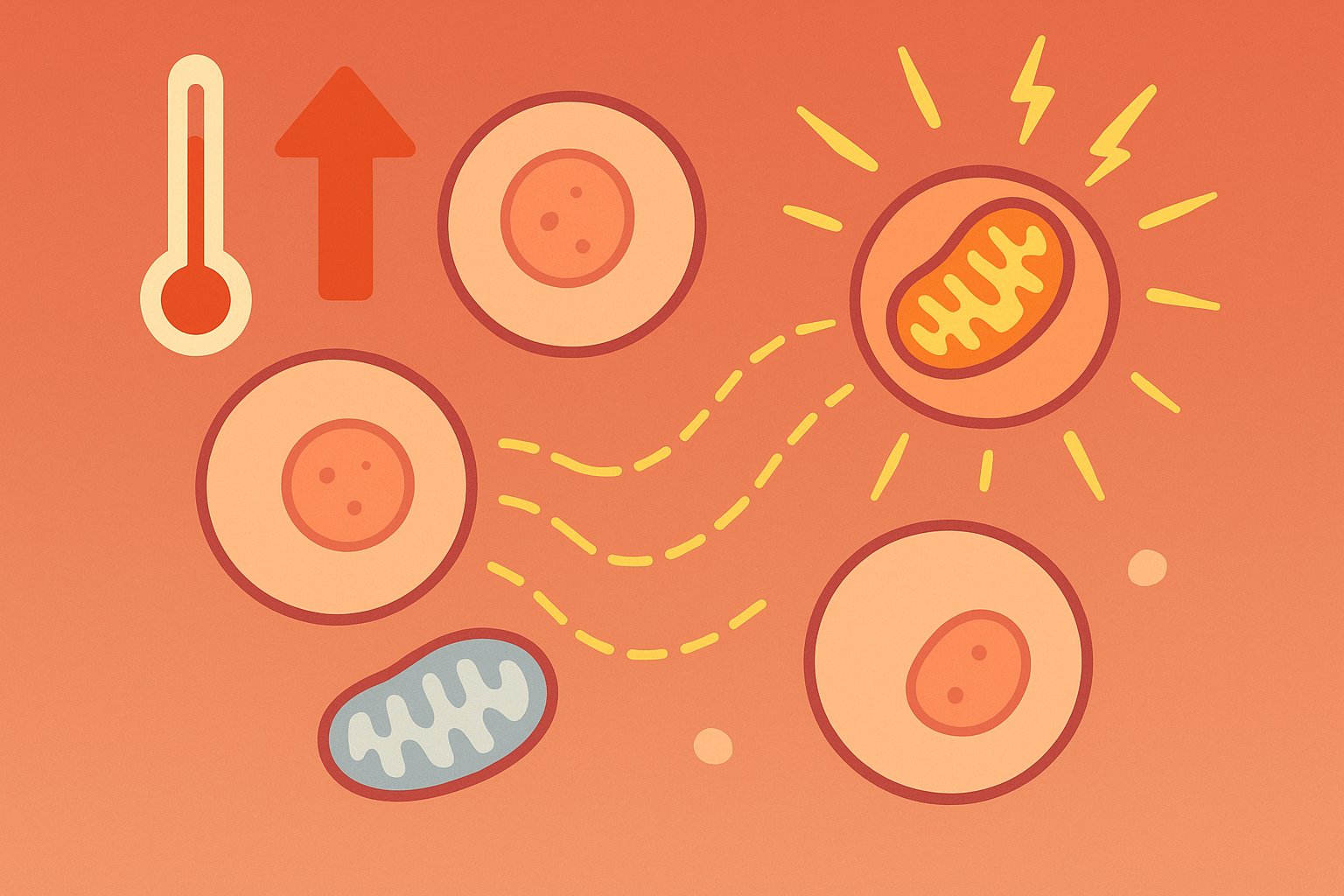 Mitochondrial enhancement through thermal contrast