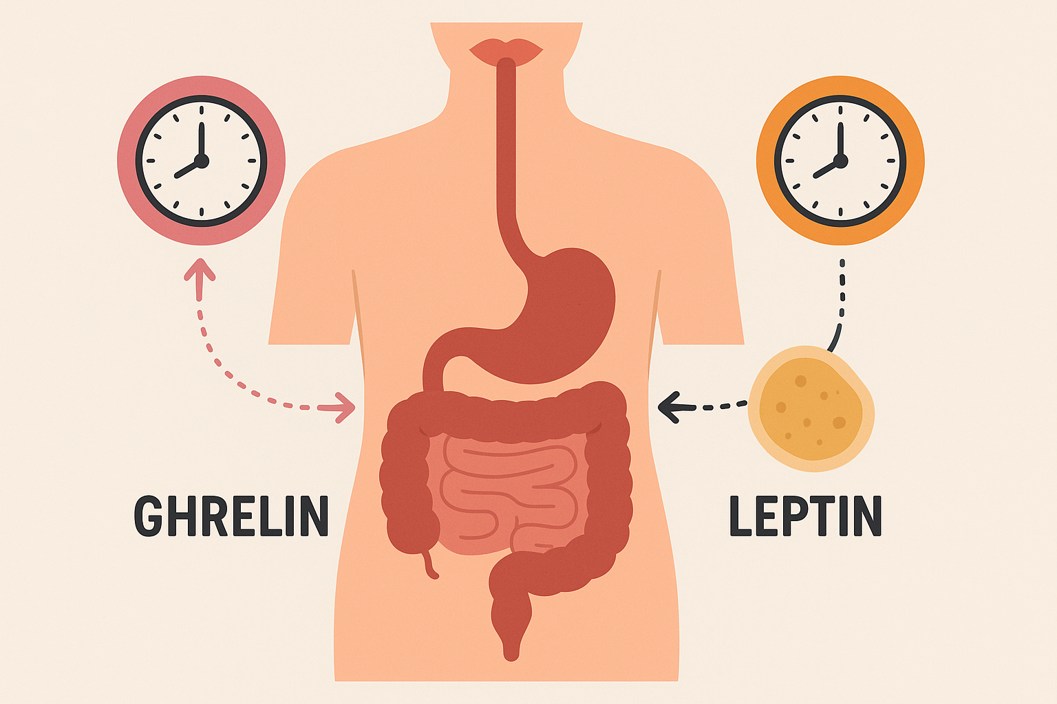 Hunger hormone retraining during intermittent fasting