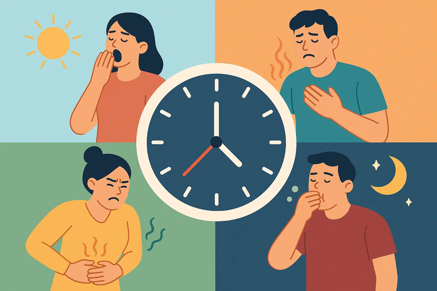 Daily SIBO symptom patterns and timing