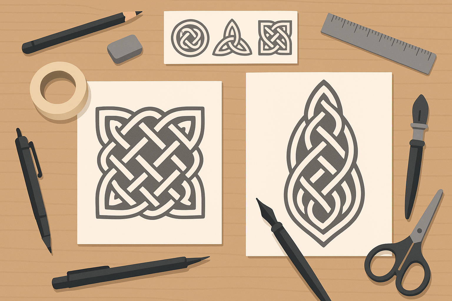 Modern Celtic tattoo design tools and technology
