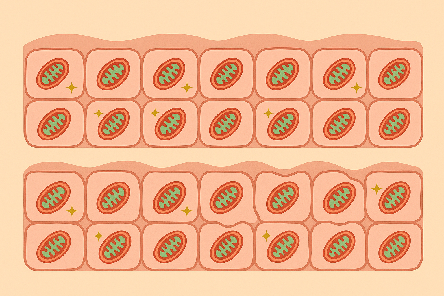Cellular mechanisms affecting skin texture