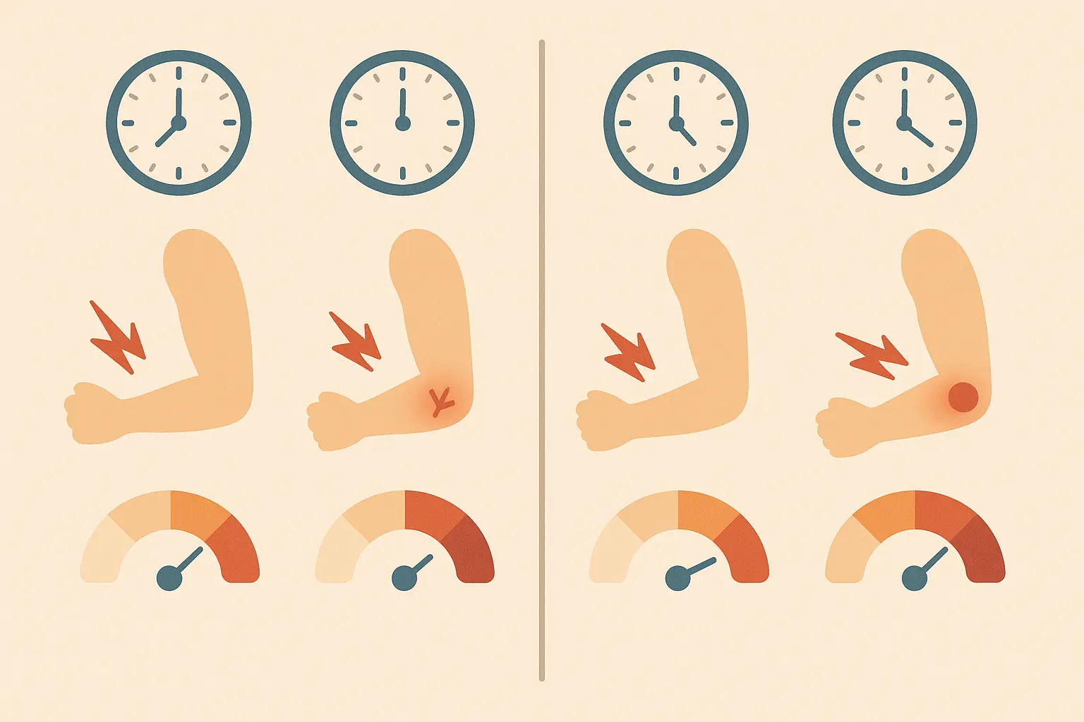 Stiff neck progression patterns throughout the day